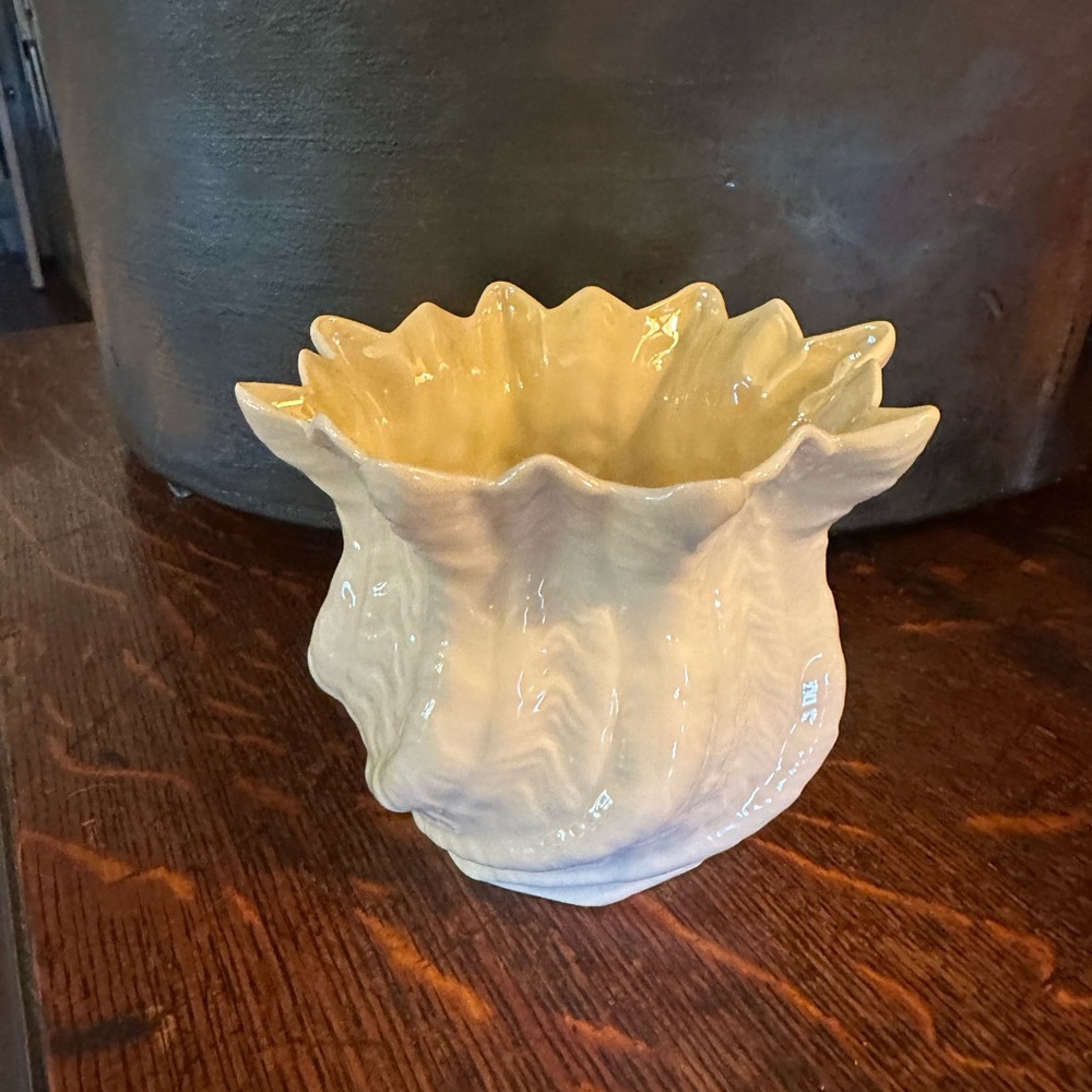 Belleek Elegant Cream Ceramic Vase